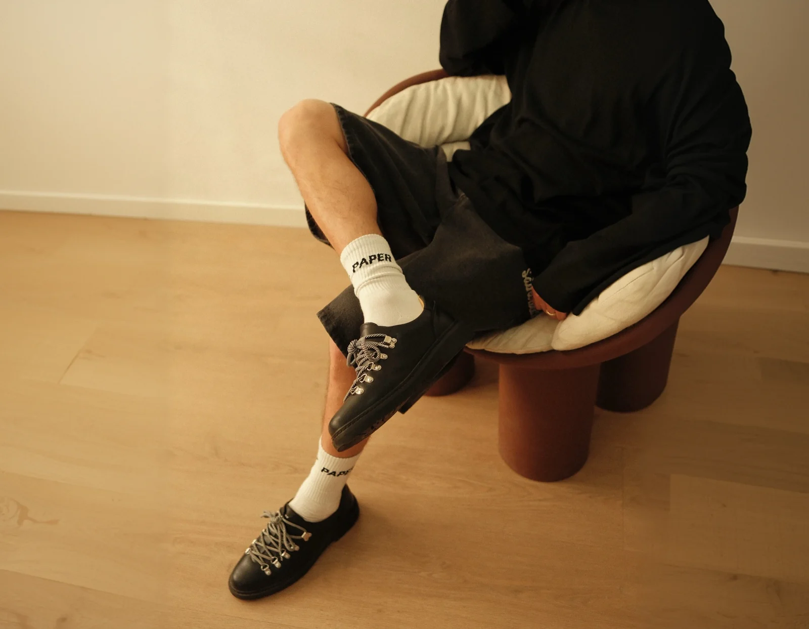 Paper Straight footwear, worn every day