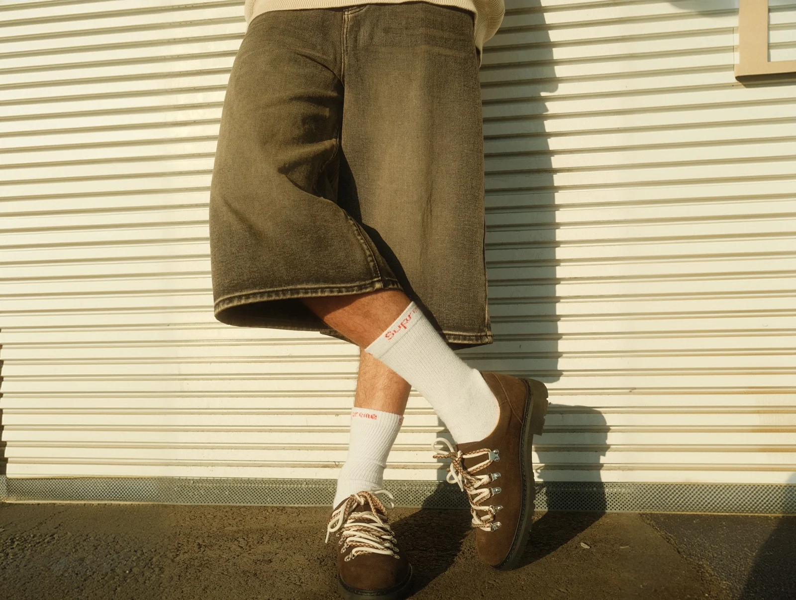 Paper Straight footwear in afternoon light