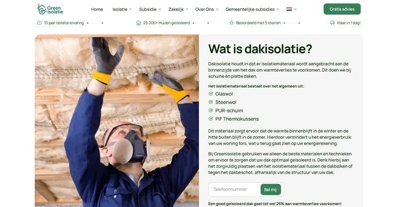 Greenisolatie — original project image